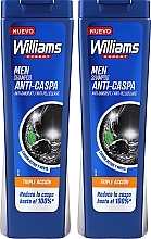 Zestaw - Williams Men Anti-Dandruff Shampoo Triple Action (shmp/2 x 250ml) — Zdjęcie N1