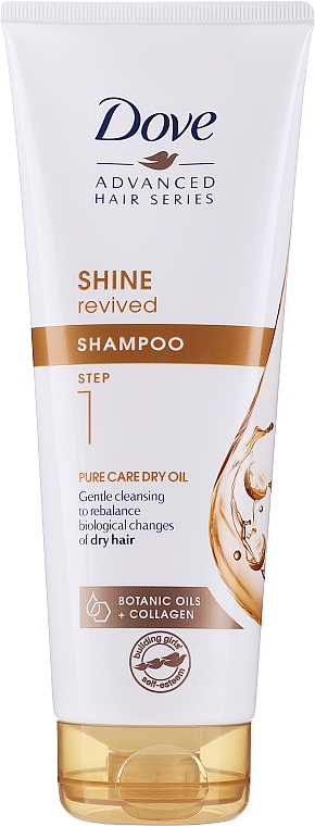 Szampon do włosów suchych i matowych - Dove Advanced Hair Series Pure Care Dry Oil — Zdjęcie N1