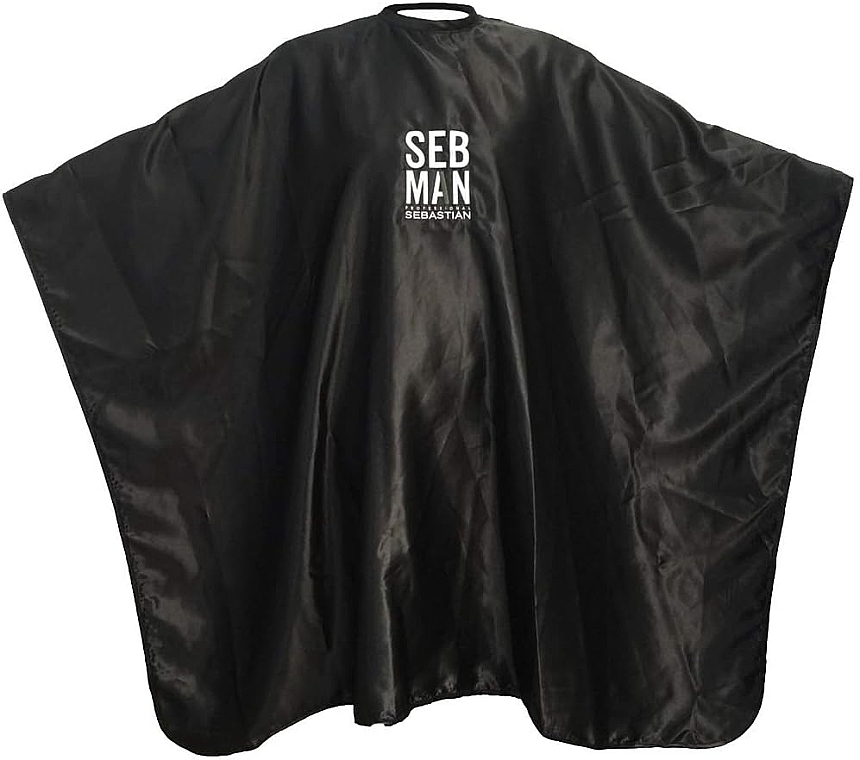 Peleryna fryzjerska, czarna - Sebastian Professional Seb Man Hairdressing Cape — Zdjęcie N1