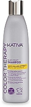 Szampon do włosów blond przeciw żółtym tonom - Kativa Color Therapy Anti-Yellow Effect Shampoo — Zdjęcie N2