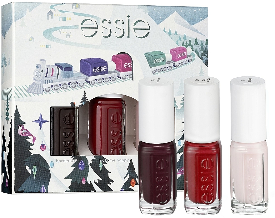 Zestaw - Essie Christmas Mini Trio Pack (n/lacquer/5mlx3) — Zdjęcie N1
