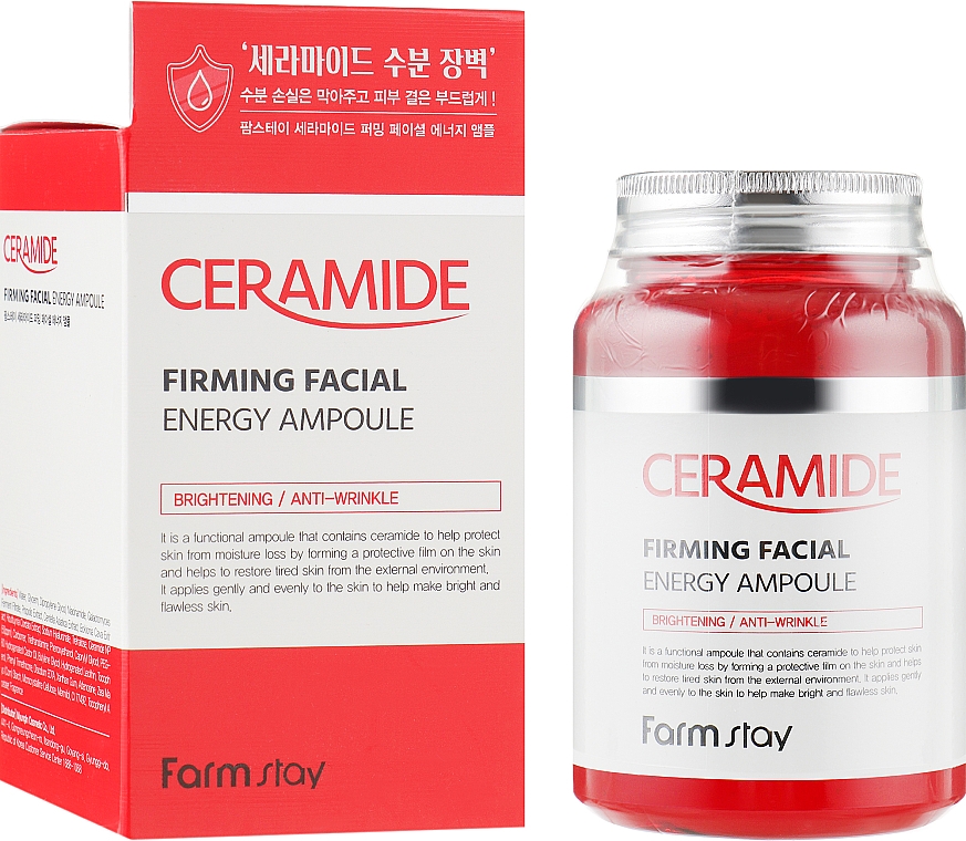 Serum w ampułkach z ceramidami - FarmStay Ceramide Firming Facial Energy Ampoule