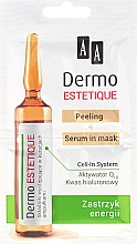 Kup Peeling i serum w masce do twarzy Zastrzyk energii - AA Dermo Estetique (2 x 5 ml)