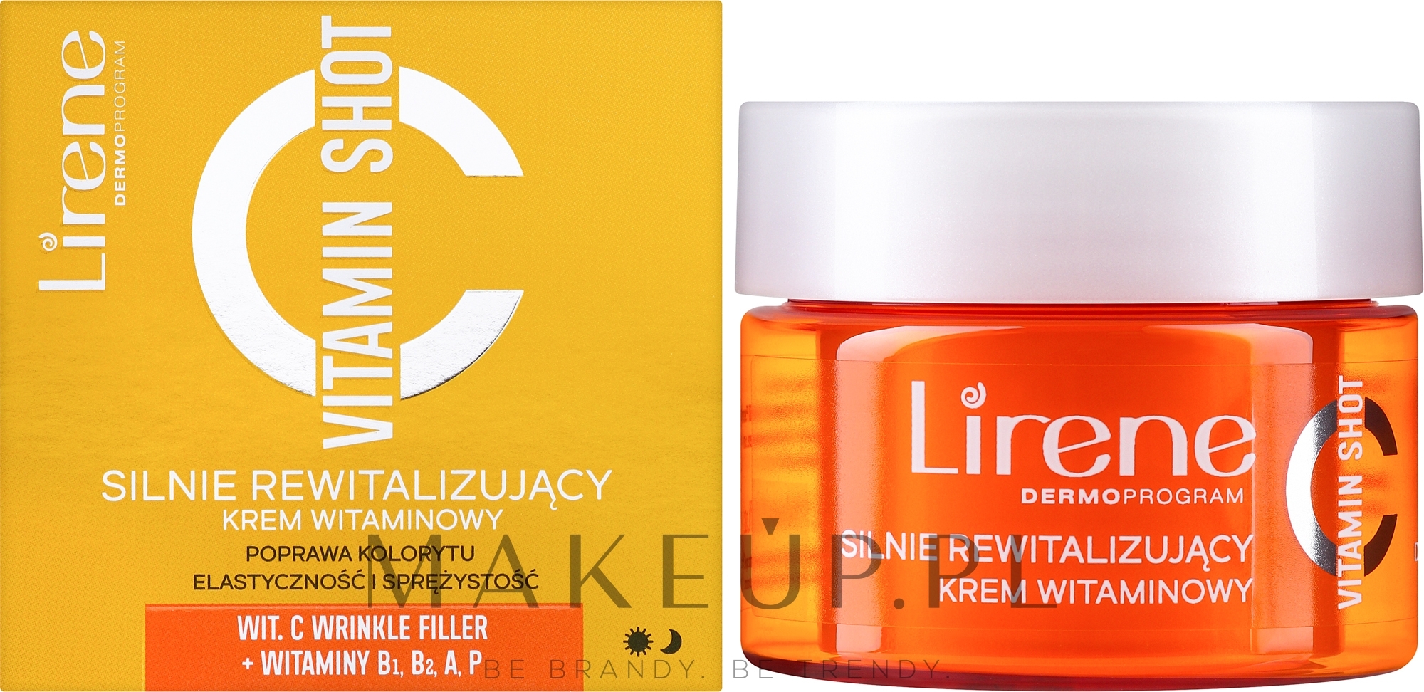 Silnie rewitalizujący krem witaminowy do twarzy - Lirene Vitamin Shot Cream — Zdjęcie 50 ml