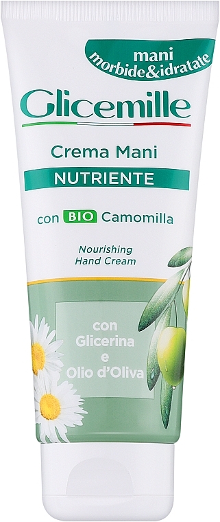 Odżywczy krem do rąk z ekstraktem z rumianku i oliwą z oliwek - Mirato Glicemille Nourishing Hand Cream (tubka) — Zdjęcie N1