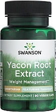 Suplement diety Ekstrakt z korzenia Yacon, 100 mg - Swanson Yacontrol Yacon Root Extract 4:1 100 mg — Zdjęcie N1