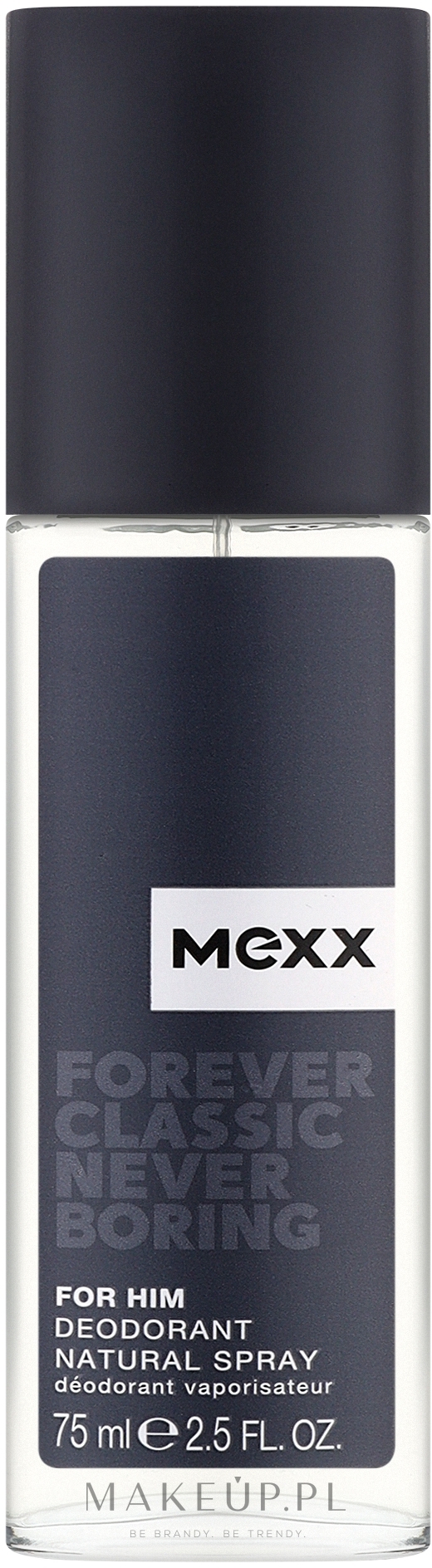 Mexx Forever Classic Never Boring - Perfumowany dezodorant w atomizerze dla mężczyzn — Zdjęcie 75 ml