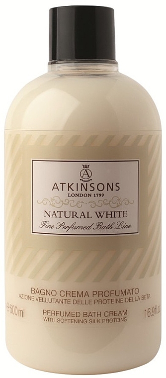 Perfumowany krem do kąpieli - Atkinsons Natural White Parfumed Bath Foam — Zdjęcie N1