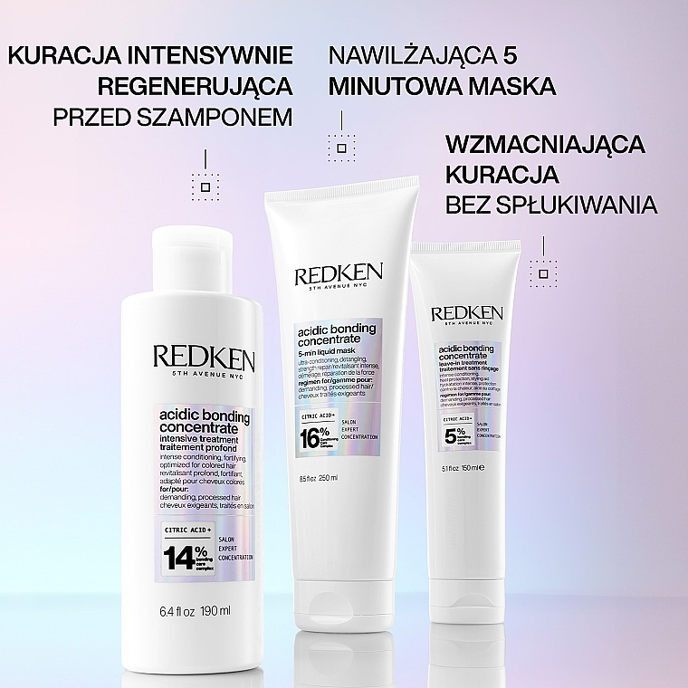 Intensywnie odżywcza maska do włosów - Redken Acidic Bonding Concentrate 5-Min Liquid Mask — Zdjęcie N5