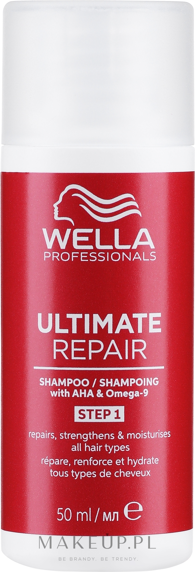 Szampon do wszystkich rodzajów włosów - Wella Professionals Ultimate Repair Shampoo With AHA & Omega-9 — Zdjęcie 50 ml