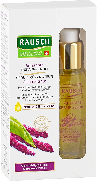 Rewitalizujące serum do włosów z amarantusem - Rausch Amaranth Repair Serum — Zdjęcie N3