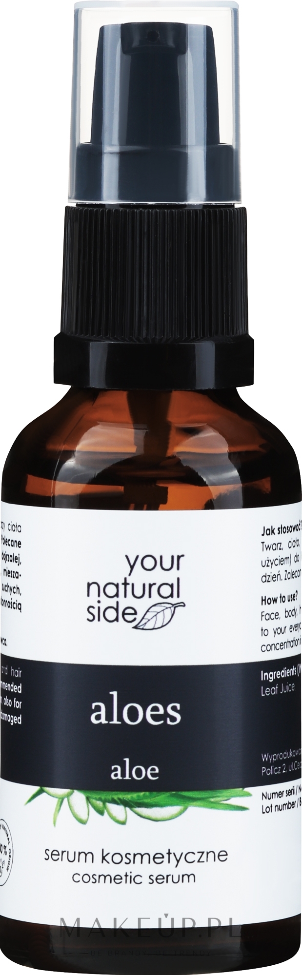 100% naturalne serum z aloesem - Your Natural Side Nourishing Serum Aloes Organic Serum — Zdjęcie 30 ml