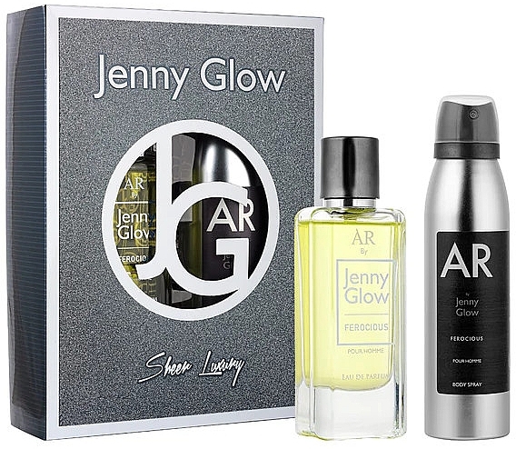 Jenny Glow Ferocious Pour Homme - Zestaw (edp/50ml + b/spray/150ml) — Zdjęcie N1
