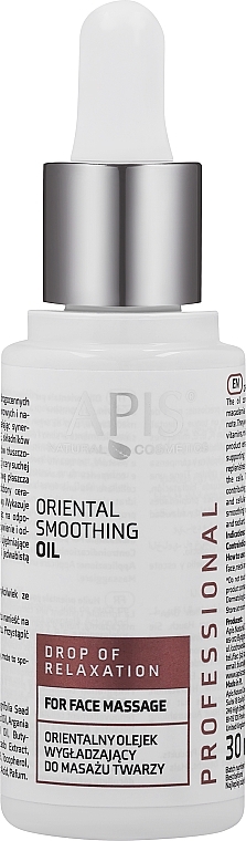 Orientalny olejek wygładzający do masażu twarzy do cery dojrzałej - APIS Professional Kropla Relaksu — Zdjęcie N1