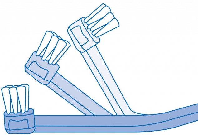 Jednopęczkowa szczoteczka do zębów Single CS 708, fioletowa - Curaprox CS 708 Implant — Zdjęcie N6