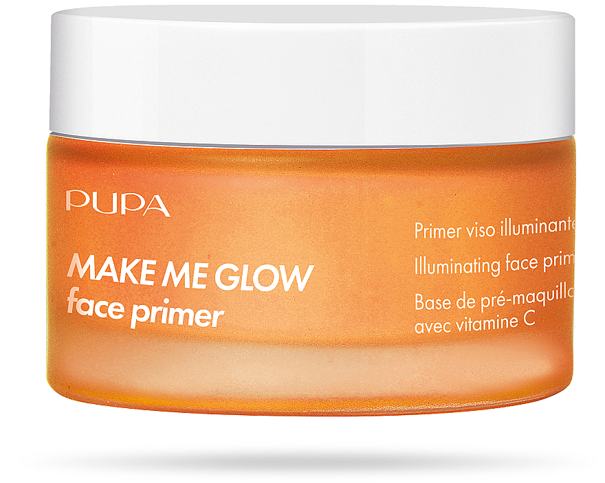 Rozjaśniająca baza pod makijaż z witaminą C - Pupa Make Me Glow Face Primer — Zdjęcie N1