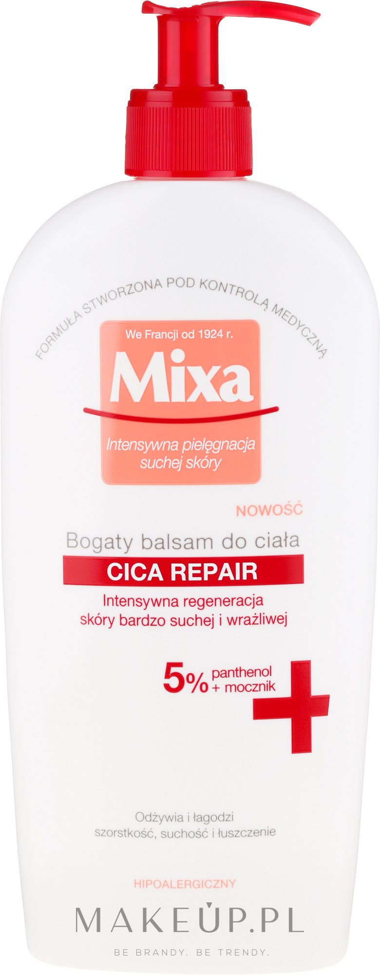 Bogaty balsam do ciała - Mixa Cica Repair Body Balm — Zdjęcie 400 ml