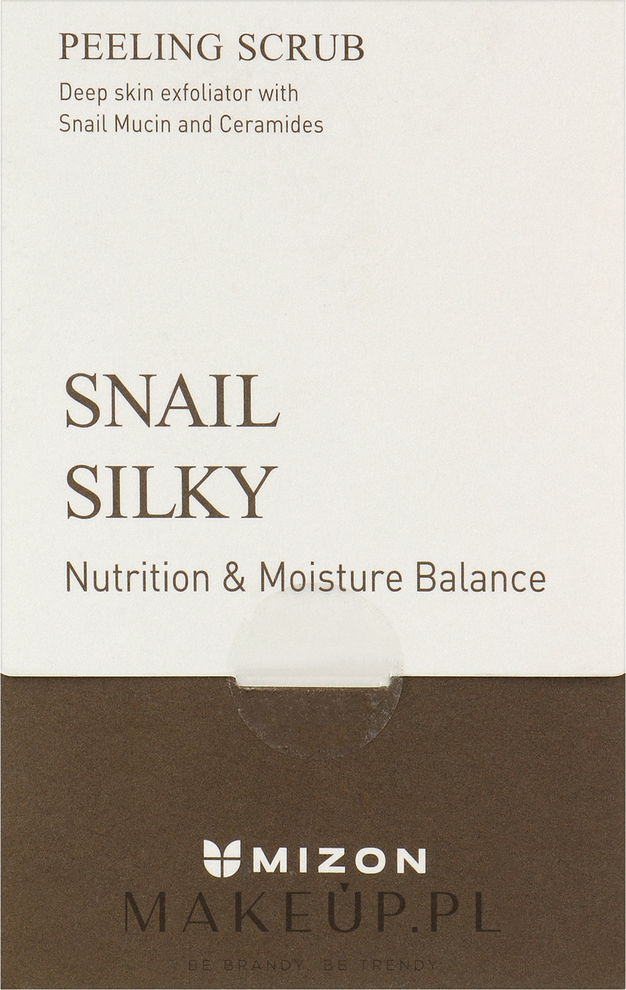 Peeling do twarzy ze śluzem ślimaka - Mizon Snail Silky Peeling Scrub — Zdjęcie 40 x 5 g