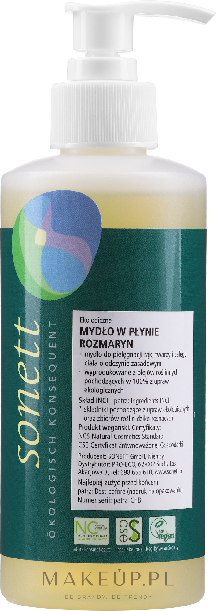 Mydło w płynie z dozownikiem Rozmaryn - Sonett Hand Soap Rosmarin — Zdjęcie 300 ml