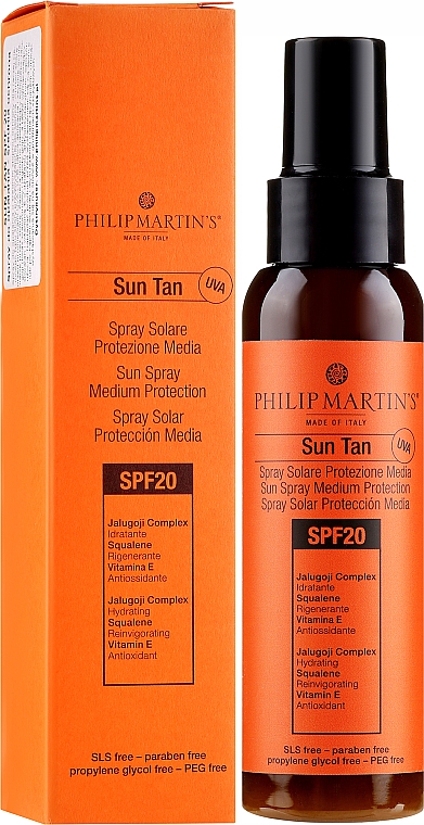 Przeciwsłoneczny krem do ciała w sprayu - Philip Martin's Sun Tan SPF 20  — Zdjęcie N1