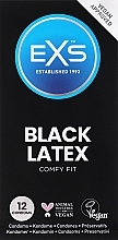 Kup Czarne prezerwatywy, 12 szt. - EXS Condoms Comfy Fit Black Latex