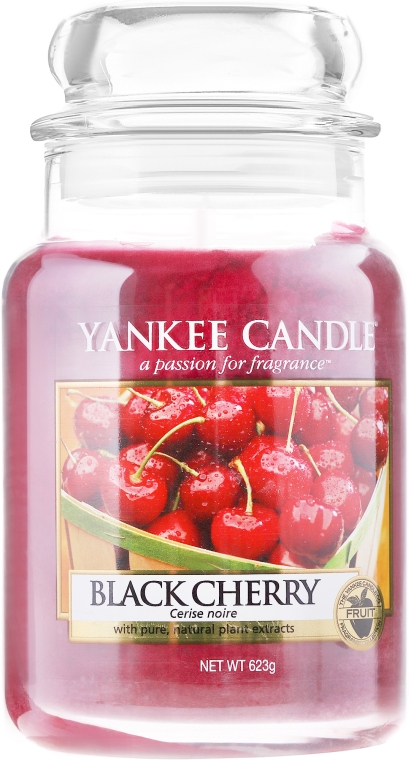 Świeca zapachowa w słoiku - Yankee Candle Black Cherry — Zdjęcie N1