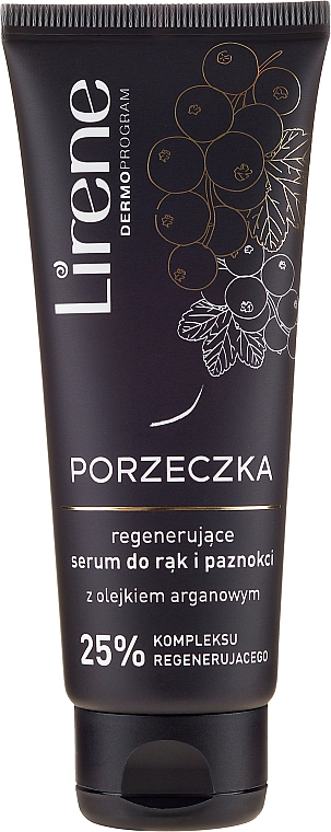 Regenerujące serum do rąk i paznokci z olejem arganowym Porzeczka - Lirene — Zdjęcie N1