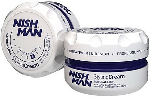 Krem do stylizacji włosów dla mężczyzn - Nishman Hair Styling Cream Extra Hold No.6 — Zdjęcie N1