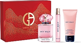 Giorgio Armani My Way Nectar - Zestaw (edp/90+ edp/10ml + b/lot/50ml) — Zdjęcie N1