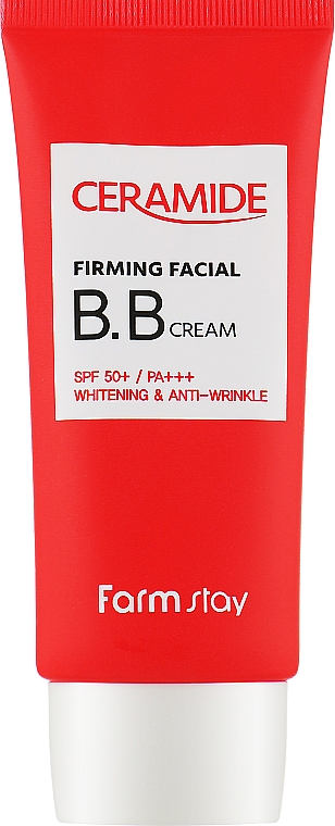 Ujędrniający krem BB do twarzy z ceramidami SPF 50 - FarmStay Ceramide Firming Facial B.B Cream