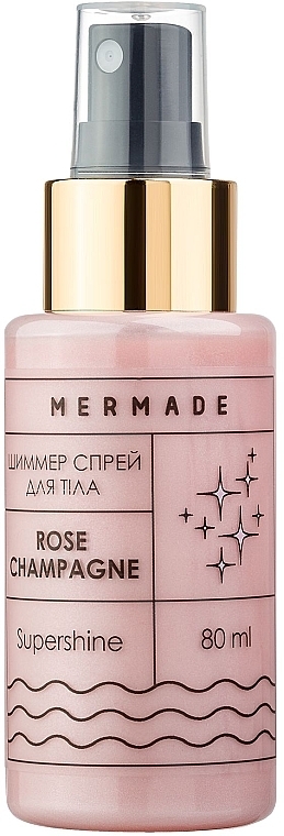 Rozświetlający spray do ciała - Mermade Rose Champagne