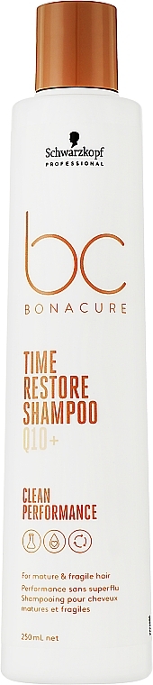 Szampon do włosów - Schwarzkopf Professional Bonacure Time Restore Shampoo Q10+ — Zdjęcie N1
