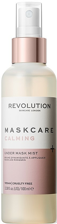 Łagodząca i nawilżająca mgiełka do twarzy - Revolution Skincare Maskcare Under Face Mask Hydrating & Calming Mist
