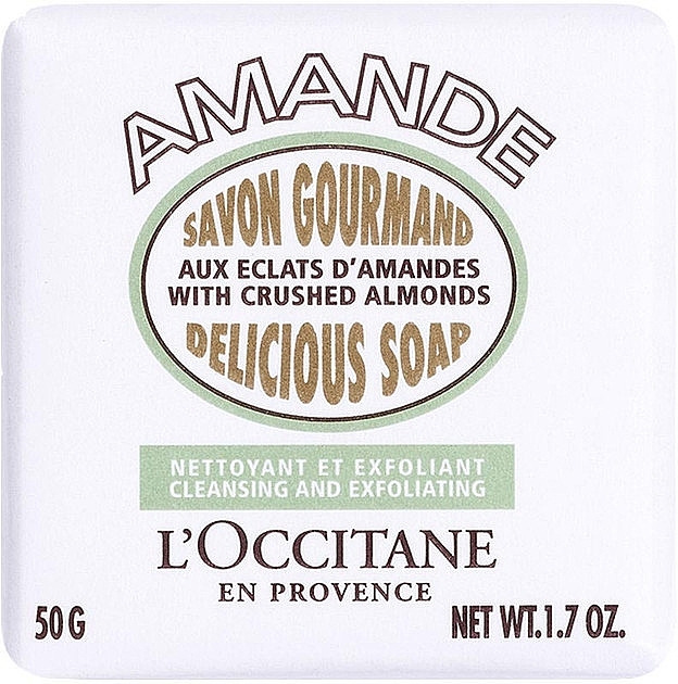 Mydło do rąk - L'Occitane Almond Delicious Soap Cleansing And Exfoliating — Zdjęcie N1