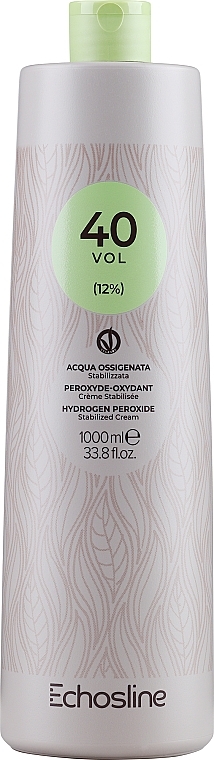 Krem-utleniacz - Echosline Hydrogen Peroxide Stabilized Cream 40 vol (12%) — Zdjęcie N3