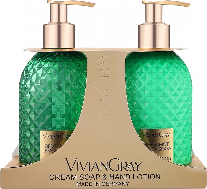 Zestaw - Vivian Gray Bergamot & Lemongras (h/soap/300ml + h/lot/300ml) — Zdjęcie N1