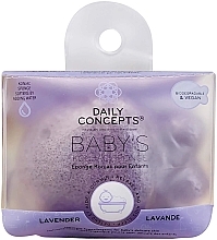 Gąbka lawendowa dla dzieci - Daily Concepts The Daily Baby Konjac Sponge Lavender — Zdjęcie N1