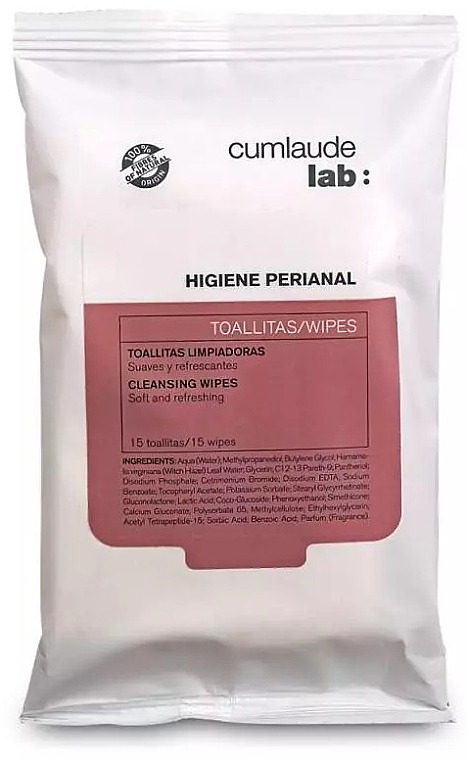 Chusteczki nawilżane do higieny intymnej - Cumlaude Lab Hygiene Perianal Wipes — Zdjęcie N1