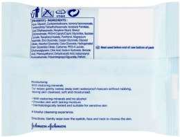 Delikatne chusteczki nawilżane - Johnson’s® Face Care Wipes Moisturising Dry Skin — Zdjęcie N2