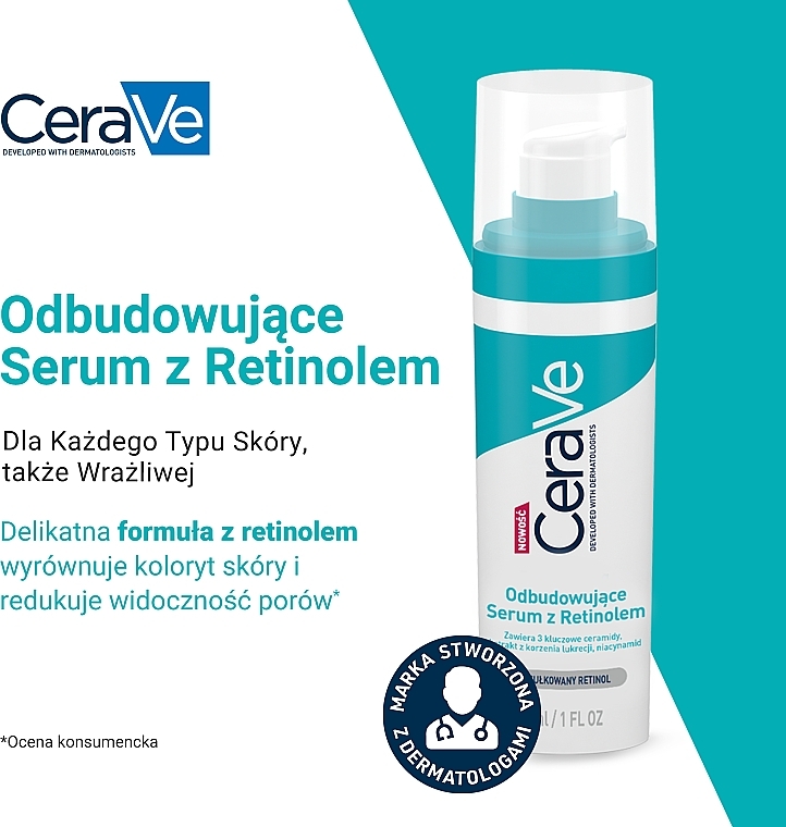 Odbudowujące serum z retinolem - CeraVe — Zdjęcie N4