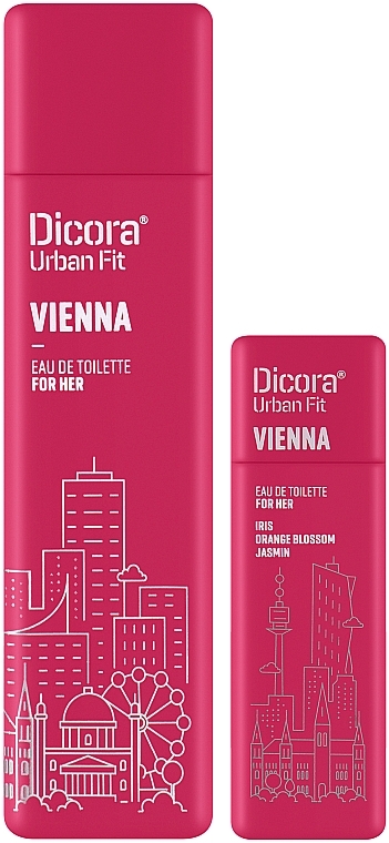 Dicora Urban Fit Vienna For Her Set - Zestaw (edt 100 ml + edt 30 ml) — Zdjęcie N2