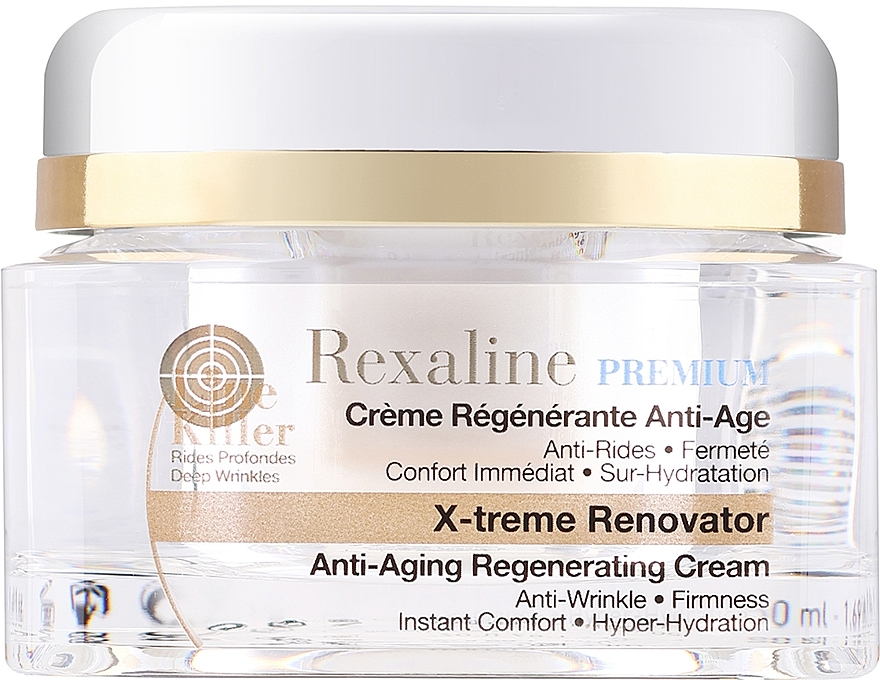 Przeciwstarzeniowy krem regenerujący do twarzy - Rexaline Line Killer X-Treme Renovator Cream — Zdjęcie N1