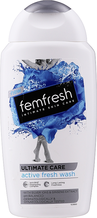 Odświeżający żel do higieny intymnej z krwawnikiem - Femfresh Intimate Hygiene Triple Action Deodorising Wash — Zdjęcie N1