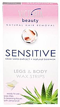 Kup Paski z woskiem do depilacji ciała i nóg - Victoria Beauty Sensitive Legs & Body Waxing Strips