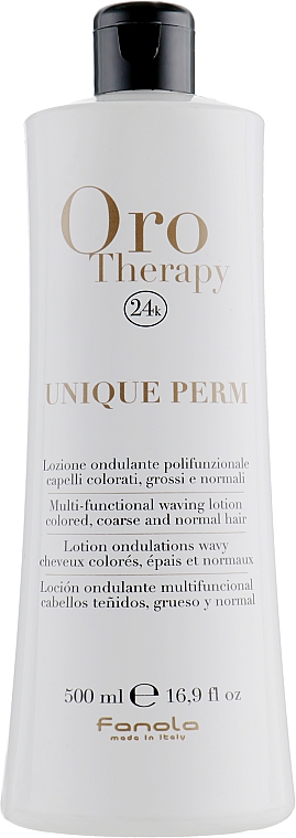 Płyn do trwałej ondulacji - Fanola Oro Therapy Unique Perm — Zdjęcie N1