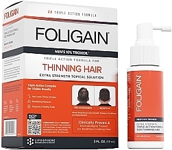 Serum przeciw wypadaniu włosów dla mężczyzn - Foligain Men's Triple Action Complete Formula For Thinning Hair — Zdjęcie N1