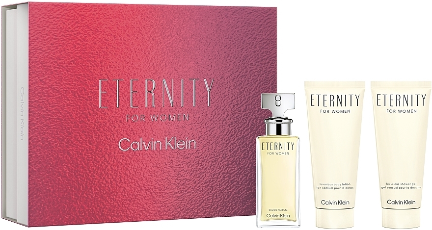 Calvin Klein Eternity For Women - Zestaw (edp/50 ml + b/lot/100 ml + sh/gel/100 ml) — Zdjęcie N2