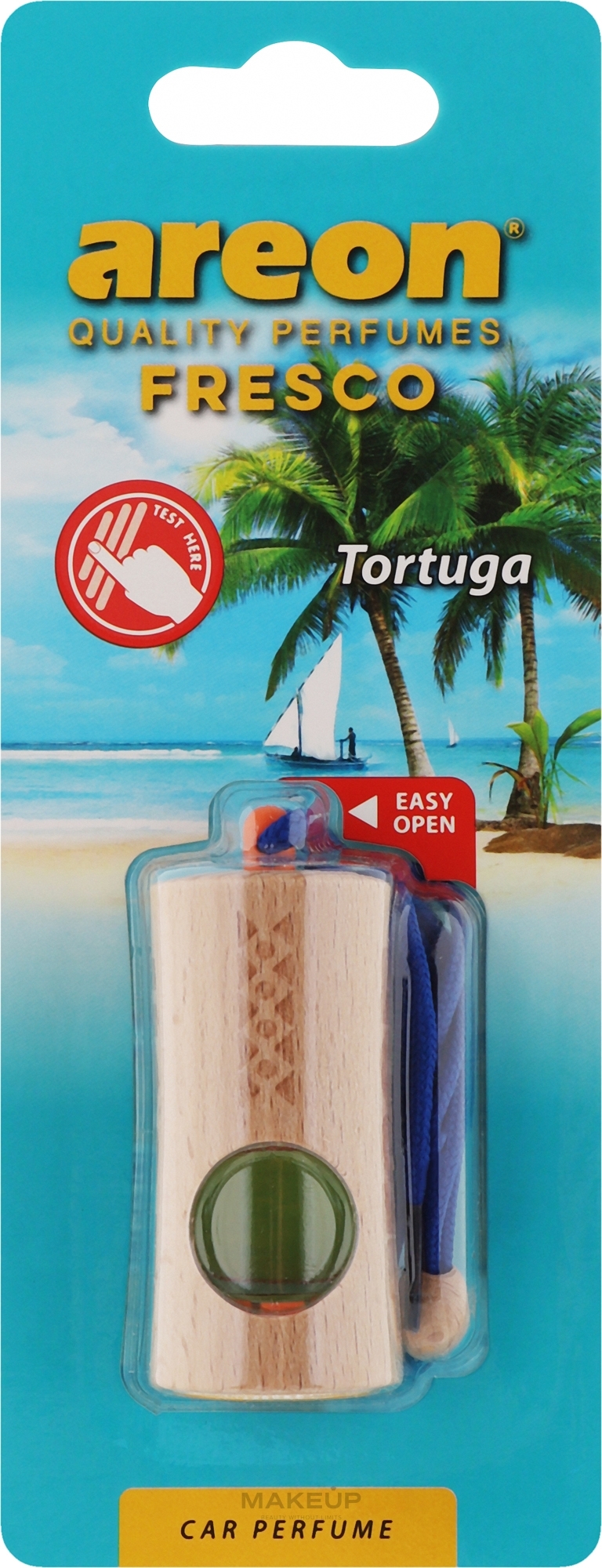Odświeżacz powietrza do samochodu Tortuga - Areon Fresco New Tortuga Car Perfume — Zdjęcie 4 ml