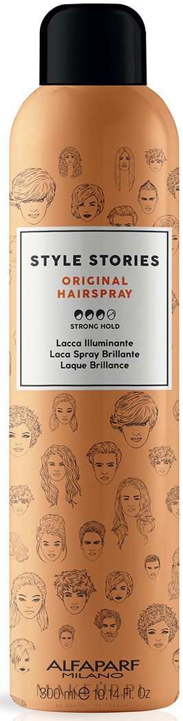 Mocno utrwalający lakier do włosów - Alfaparf Milano Style Stories Original Hairspray — Zdjęcie 300 ml