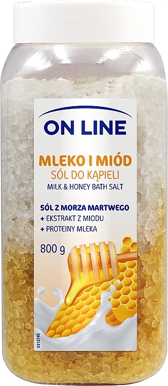 Sól do kąpieli Mleko i miód - On Line — Zdjęcie N1